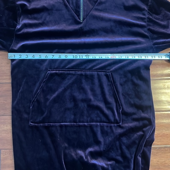 Vintage Velvet Baxter & Wells Intimates Deep Purple Housecoat Size M - Picture 7 of 9